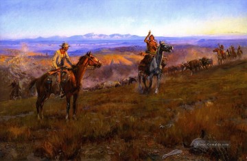 Indianer und Cowboy Werke - Mautsammler 1913 Charles Marion Russell Indiana Cowboy